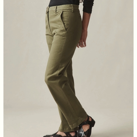 AMERICAN GIANT WOMEN'S SAWBUCK CHINO IN MOSS SIZE 8 LIKE NEW! MADE IN USA - Picture 4 of 10